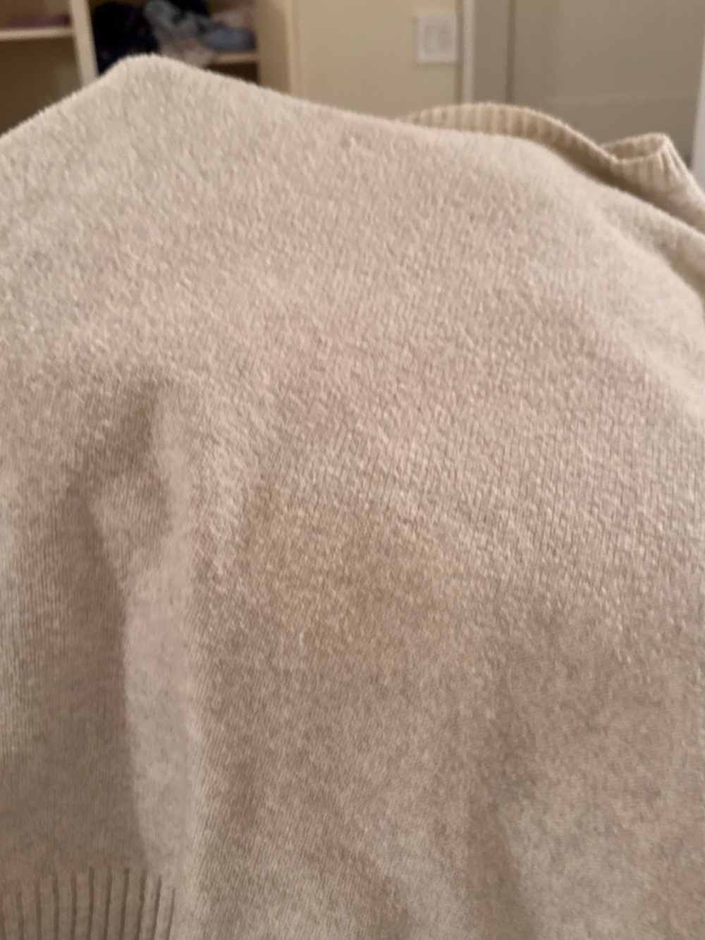 Women's Cream Crewneck Sweater - Soft Everyday Knit